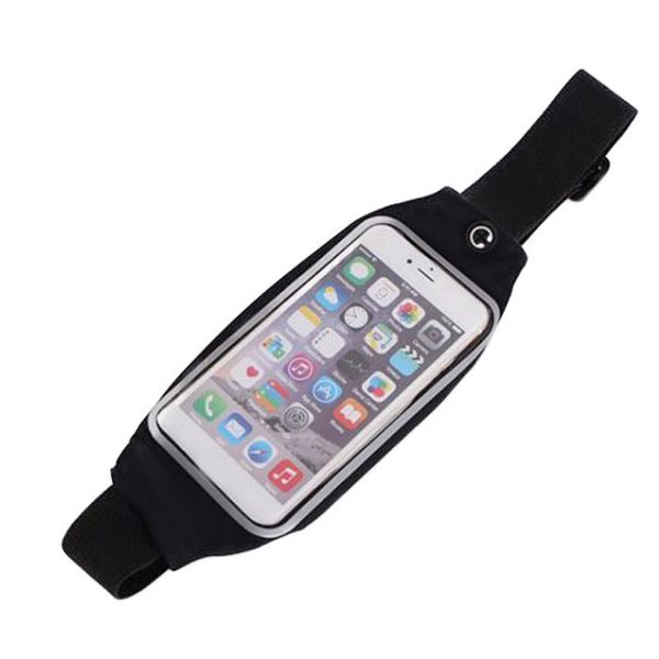 

waist running bag ultra-thin waterproof anti-slip touchscreen zipper storage bags phone case fitness sports accessories new