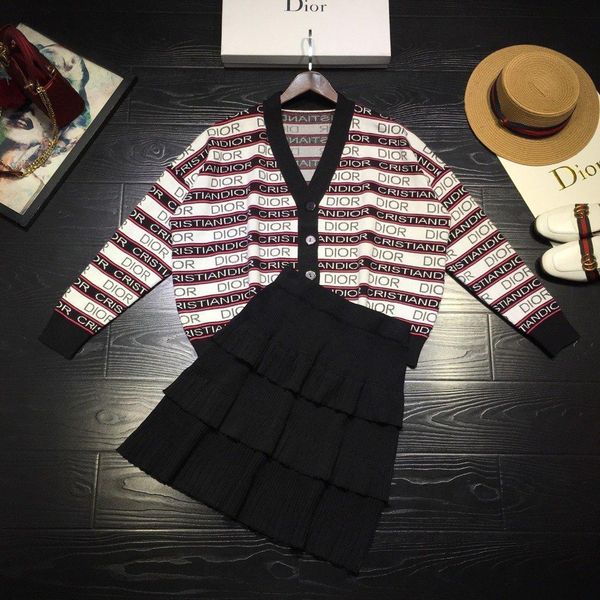 

2019 women two piece outfits women sweaters skirt two piece dress 191127-x113#7126, White;black