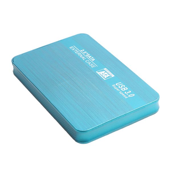 

sata portable external hard drive data storage ultra slim type c blue