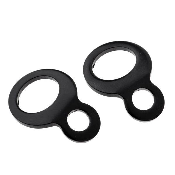 

black stainless steel tie down strap rings points for motorcycle dirtbike atv utv