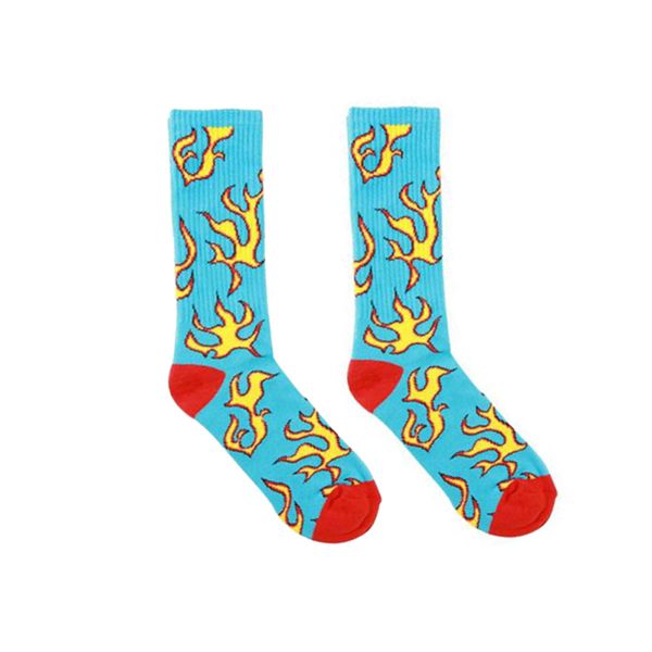 

golf wang blue flame beige luxury socks skateboard street fashion sports comfortable beautiful socking breathable football socks hflswz022, Black