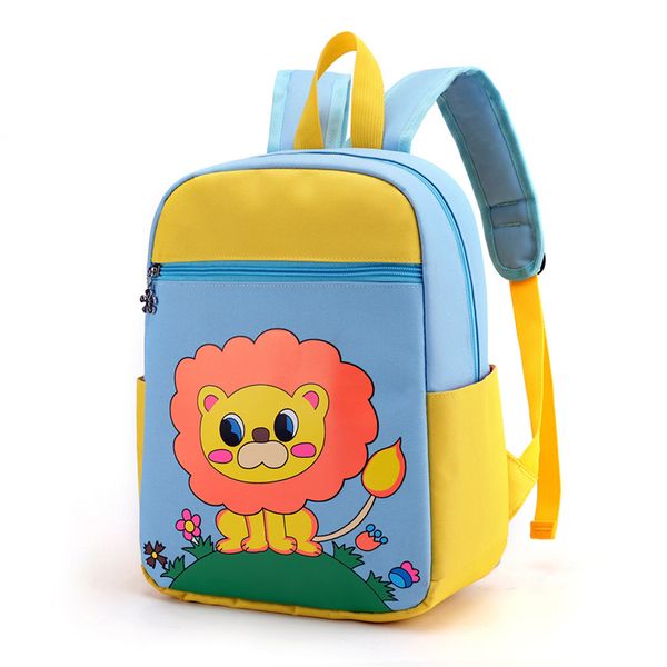 

kids baby cartoon school bags cute lion printed backpack for kindergarten girls boys cute schoolbag children's gift