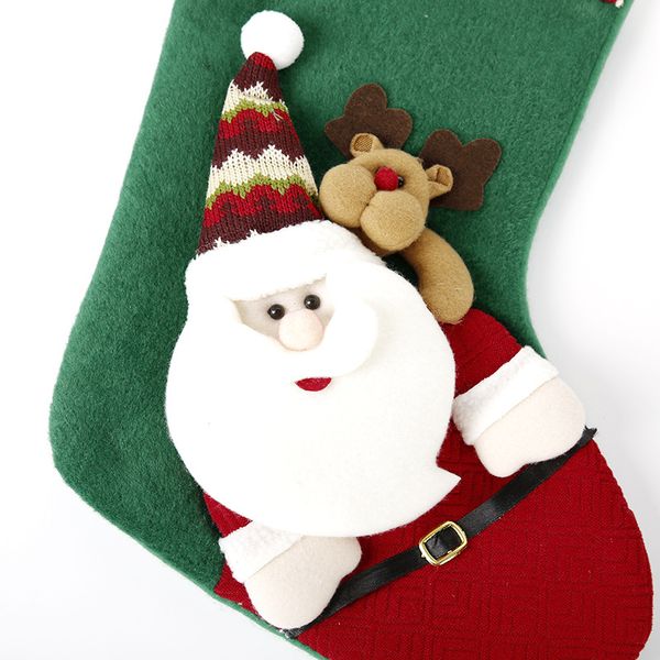 

large christmas li pin wa christmas decorative candy socks knitted socks gift bag