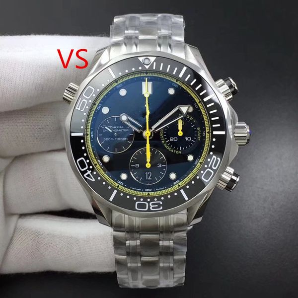 

watch diameter 44mm super luminous 7750 automatic movement designer watches mens watches wristwatch, Slivery;brown