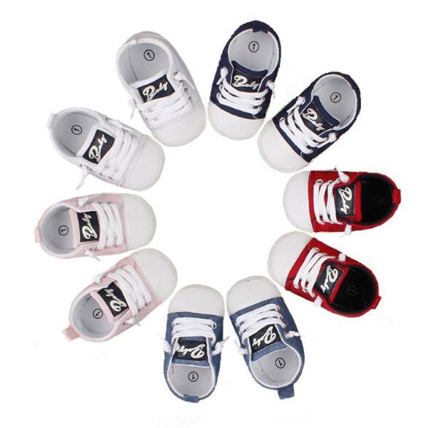 

newborn baby canvas infantil boys girls shoes first walkers baby moccasins anti-slip crib boys sneakers casual shoes
