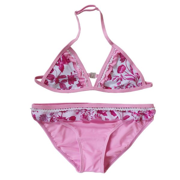 

two pieces girls swimsuit tankini biquini infantil 2019 new girls swimwear cute children girl bikini kids split bathing suits