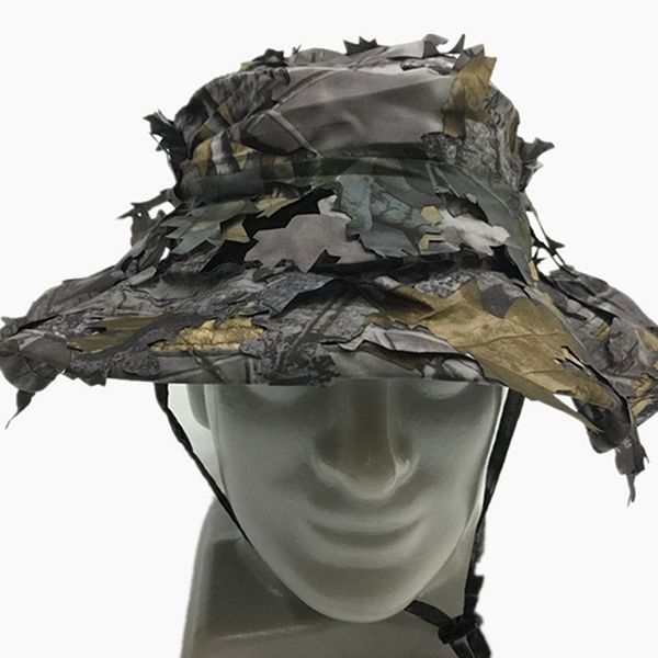 

качество спорт на открытом воздухе камуфляж hat листья bionic камуфляж hat cap пенни охота круглый cap для взрослых cap, Black;white
