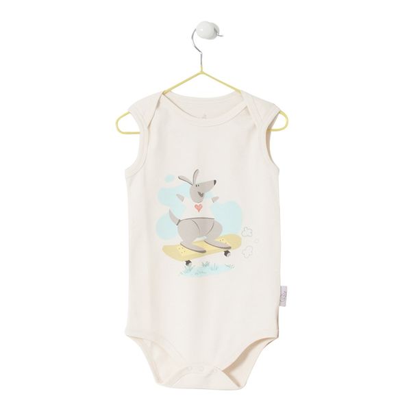 

red kangaroo baby organic cotton bodysuits (2yrs-3yrs, White