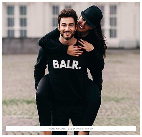 

Big Letter BALR. Print Man Sweatshirts Fashion Pullover Winter Thick Casual Sweatshirts Hip Hop Homme Hoodies