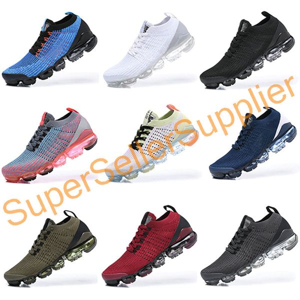 

nike air vapormax 2019 flyknit 2.0 легкий крем тройной черный белый горячий пунш конструктор мужчины женщины тренер спорт кроссовки размер 3