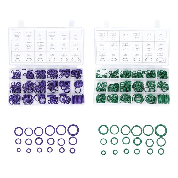 

270pcs 18 sizes car air conditioning r22/r134a o-ring seal rubber washer car auto refrigerant assortment set repair tools kit