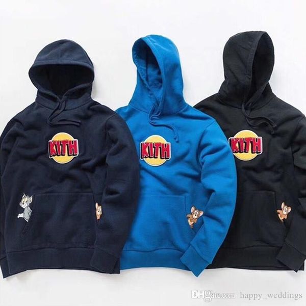 

kith hoodie men women 1a:1 tom kith fashion sweatshirts hoodies pullover, Black