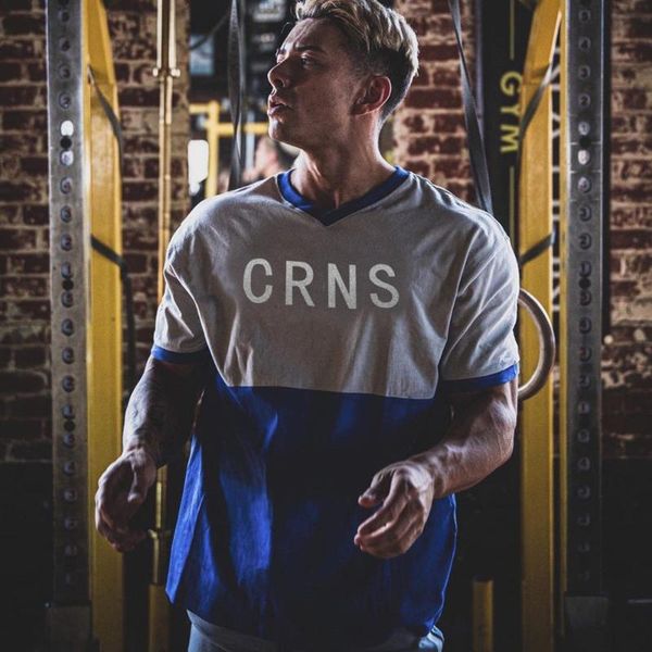 

gym t-shirt men cotton running sport fitness training t shirt male jogging workout short sleeve tee shirt summer clothing, Black;blue