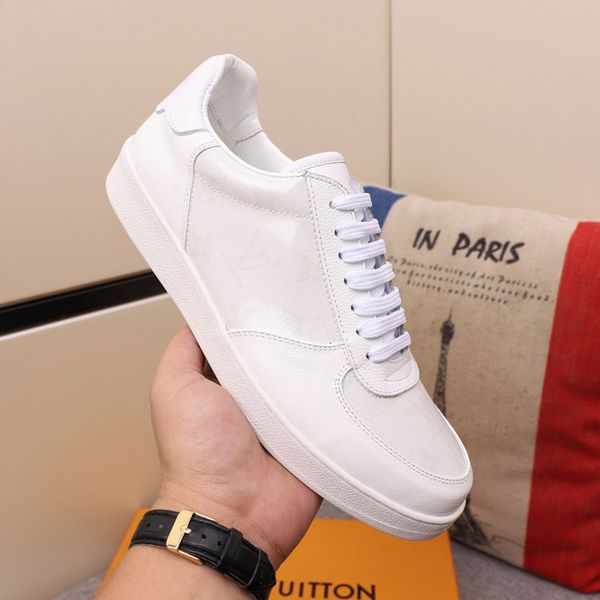 

2020 stylish simple leather high end low cut white running shoes sports trainers, Black