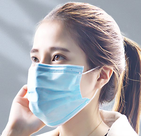 

одноразовая маска утолщение трех слоев пыли предотвращение, воздухопроницаемость пятно пятно 500 штук