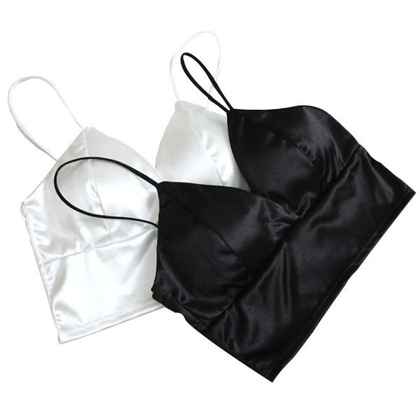 

fashion black tanks designer women bras strappy bralette intimates underwear bh solid wireless cheer solid, Black;white