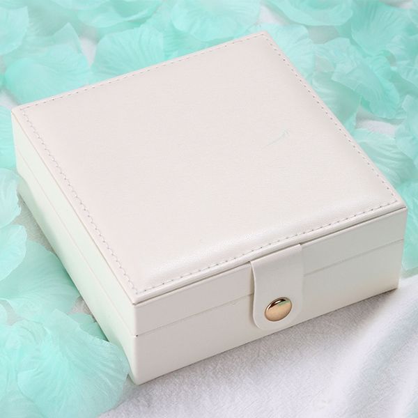 

ear studs jewelry storage case single layer display pu leather hair accessories bedroom holder earrings box rings grids necklace, Pink;blue