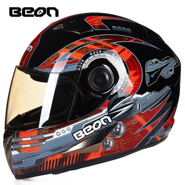 

personality beon full face motorcycle helmet motocross motorbike moto anti-glare handsome helmets for men/women headgears