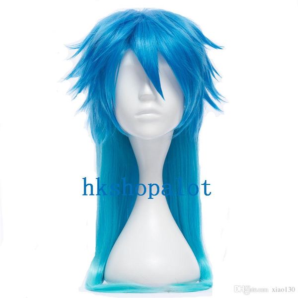 Dramatical Assassino Longo Azul Mix Traje Cosplay Perucas Anime Cabelo Seragaki Aoba