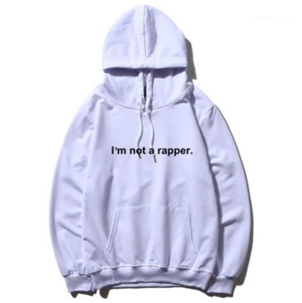 

sweatshirts designer hoodie jacket i am not a rapper loose mens thick hoodies spring winter long sleeve printed couples, Black