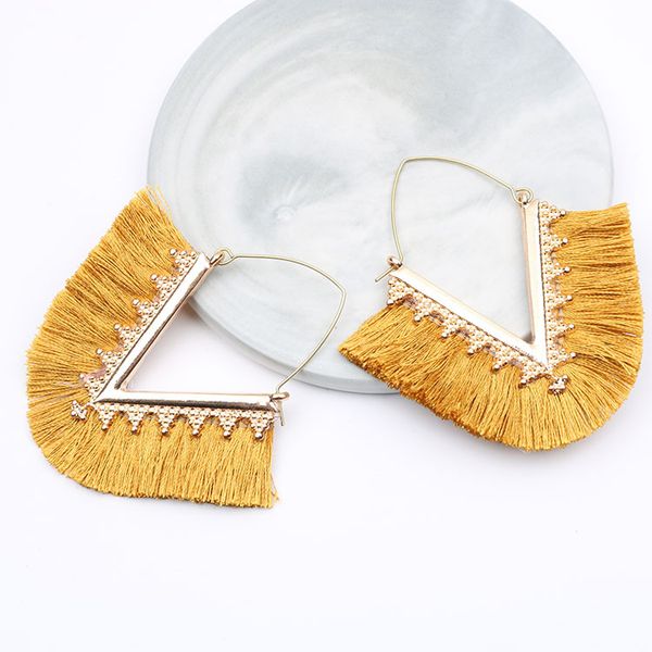 

tassel earrings for women drop earrings jewelry fashion jewelry wedding party long boucle d'oreille femme 2019, Silver