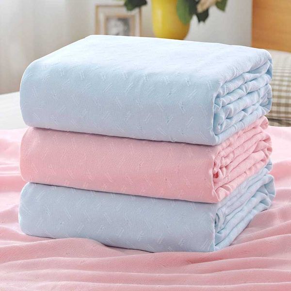 

ice silk pure colors bamboo fiber summer children quilt cozy soft sofa stripe all season for kids travel siesta quilts bedding blanket