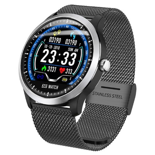 

ecg smart watch men waterproof ip67 android men smart watches bluetooth 4.2 wristband heart rate pedometer clocks fashion luxury, Slivery;brown
