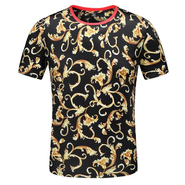 

t shirt men's cotton strip short-sleeve hip hop t-shirts, White