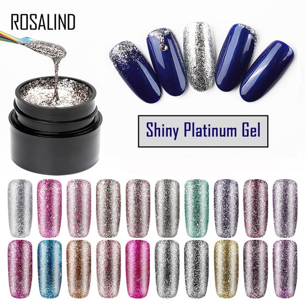 

rosalind gel nail polish set shiny platinum nails art for manicure poly gel lak uv colors base coat primer hybrid varnishes