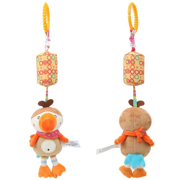 

newborn baby plush stroller toys baby rattles mobiles cartoon animal hanging bell educational baby toys 0-12 months speelgoed