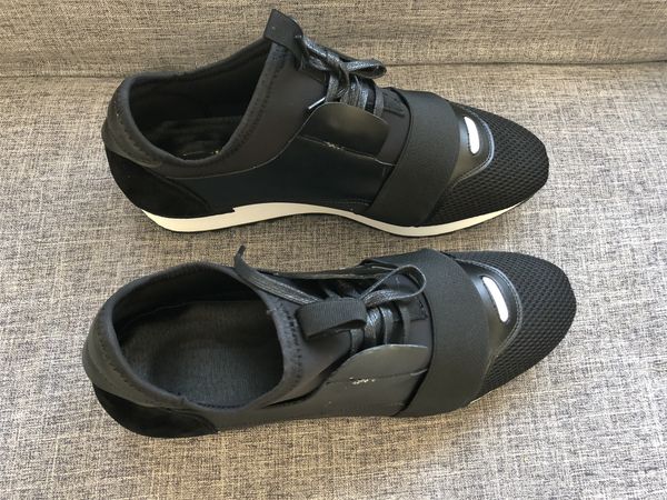 

2020 paris designer sneakers casual shoes mens womens sports brand runners breathable daily footwear fashion show dress tennis, Black