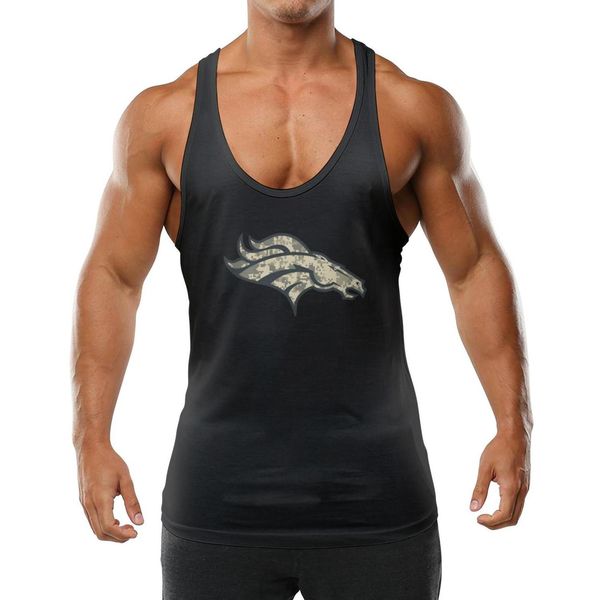 

denver broncos logo мужской баскетбольный жилет черный модный забавный жилет друзей камуфляж зеленый 2019 salute to service nfl pro line log, White;black