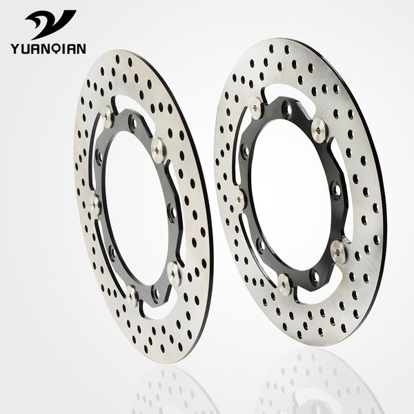 

2 pcs motorcycle accessories dedicated front brake disc rotor set for for yahama tmax 530 t-max 530 tmax530 2012 2013 2014 2015