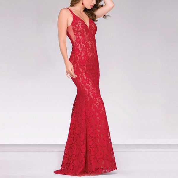

women deep v neck sling party dresses backless sleeveless long dress, Black;gray