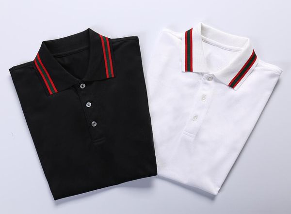 

size new 2019 quality designer summer cotton polo shirt/high men g2010f120 big bran casual polo shirts/ men m-xxxl fashion dsmqn, Black