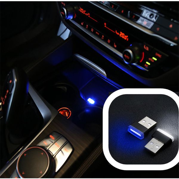 Usb Led Light Car Accessories Interior Decor Bling Illuminator Car Ornaments Blue For Cx 7 Cx6 Cx5 Cx3 J11 Note J10 Girly Car Interior Decorations