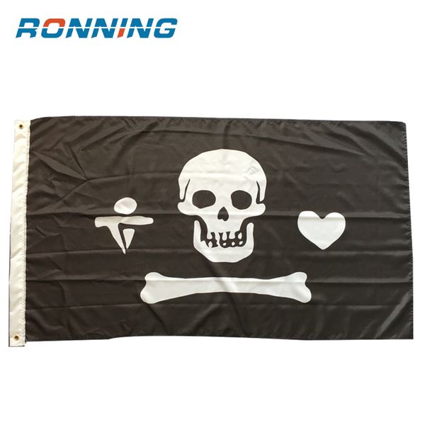 3x5 Пиратский флаг Пользовательские Флаги Баннеры высокого качества Полиэстер Ткань висячие Реклама во всех странах, бесплатная доставка