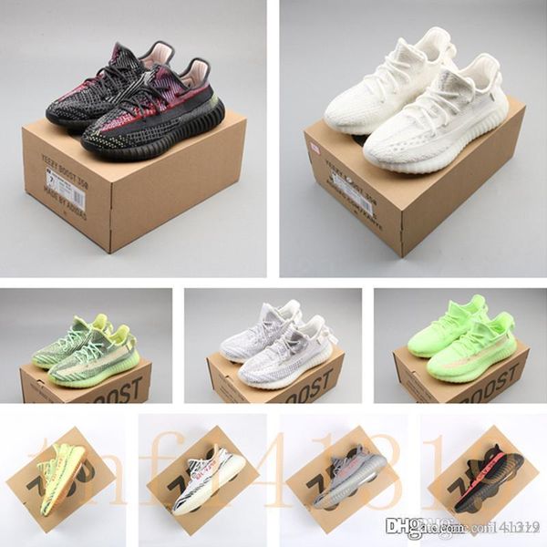 

with box kanye west zyon clay black static 3m yeezy 350 v2 boost yecheil men women running shoes ddd99