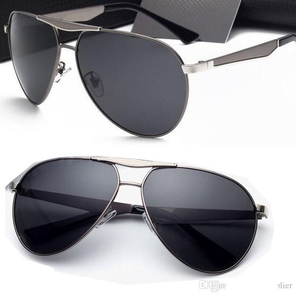 

высокие поляризованные очки качества для мужчин спорт на открытом воздухе металлический каркас солнцезащитные очки shades мужчин 4colors с ф, White;black