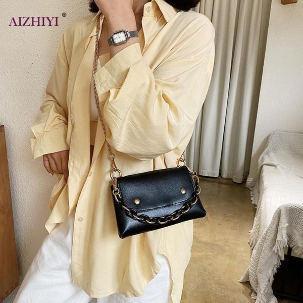 

female leather solid color chain handbag retro casual women totes shoulder bags fashion exquisite shopping bag