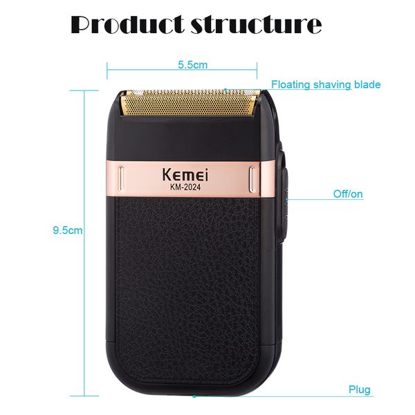 

waterproof electric shaver for men reciprocating cordless razor hair beard usb rechargeable shaving machine barber trimmer acuti