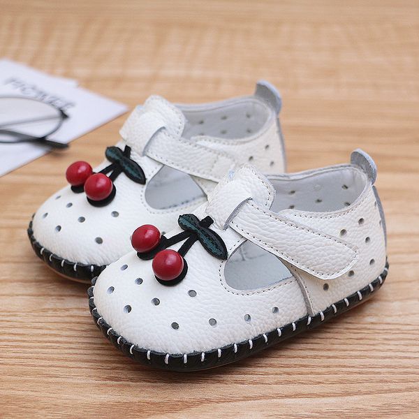 

2019 newborn baby summer shoe soft bottom leather toddler shoes non slip princess kid first walkers baby prewalk shoes white red