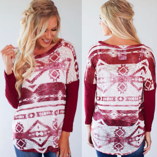 

2018 new women t-shirts fashion long sleeve casual loose t shirt soft cotton ladies print tee christmas gift, White