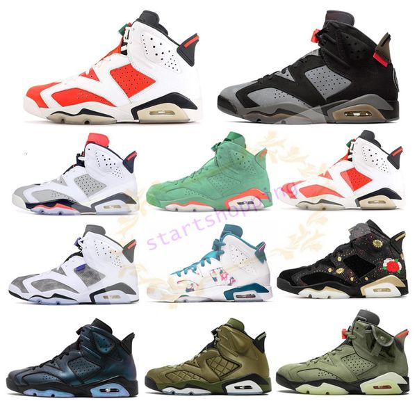 

men black infrared 6 basketball shoes mens cny carmine gatorade green tinker unc black cat designer trainers sneakers us 7-13