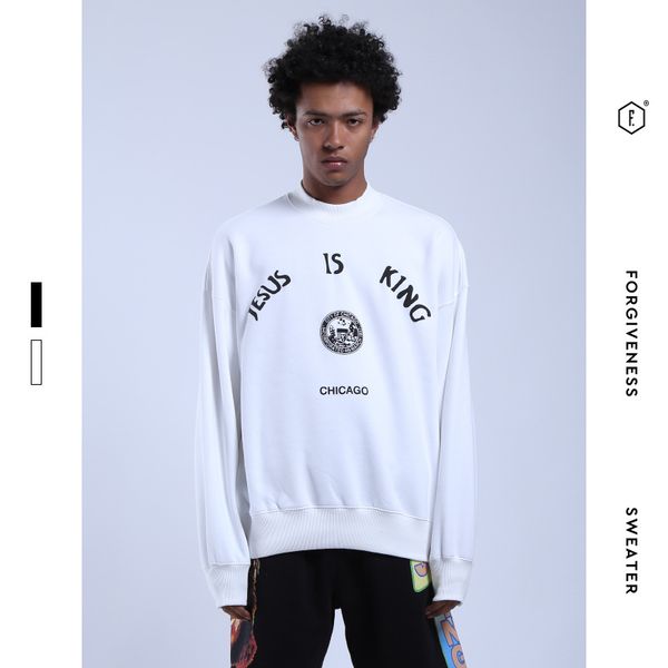 

fgss мужская одежда свитера мужские популярная марка в европе и америке весной и осенью шею длинными рукавами футболки плюс velvet top сыпуч, Black