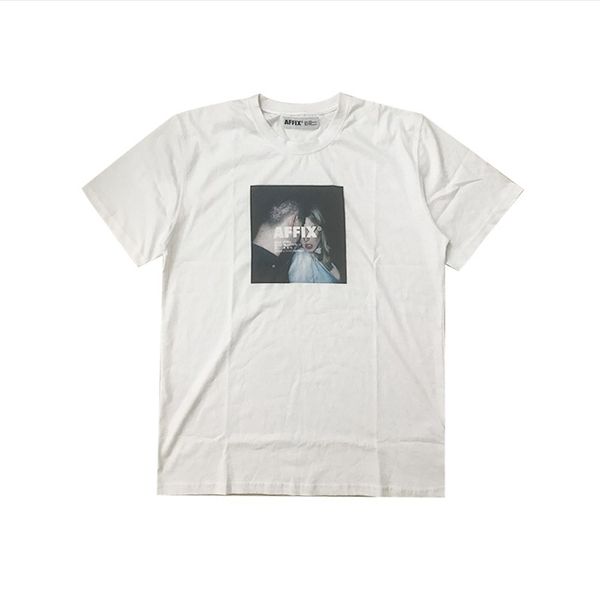 

mens t shirts high street affix work loose streetwear short sleeve t-shirt casual women clothes s-xl t01, White;black