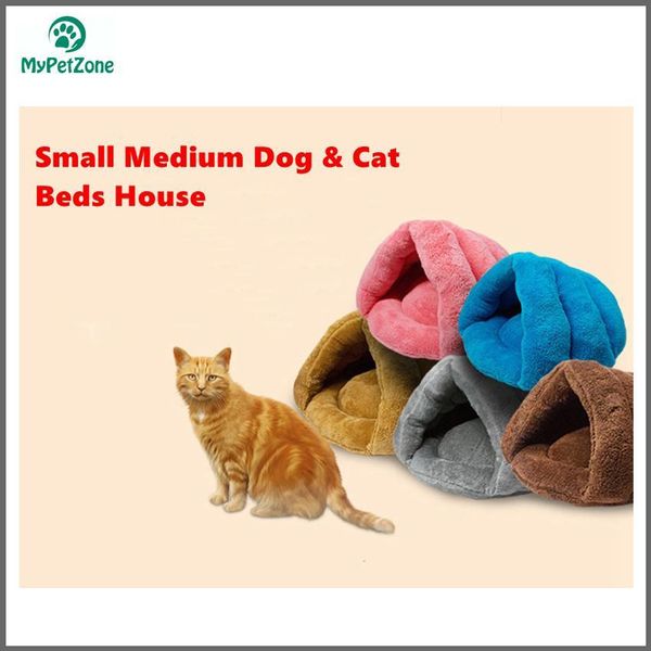 

собака кошка кровать дом мягкий зимний согревающий коврик гнездо для маленьких собак кошек спальный мешок диван