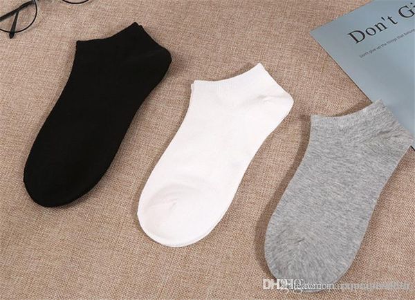 

mens конструктора носки мужские pure color весна и лето лодка тонкие мужские носки мода дизайнерские носки, Black