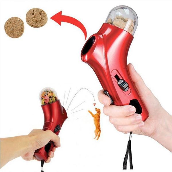 

funny dog treat food launcher feeder training pet food catapult interactive toys dog puppy outdoor jump training accessories
