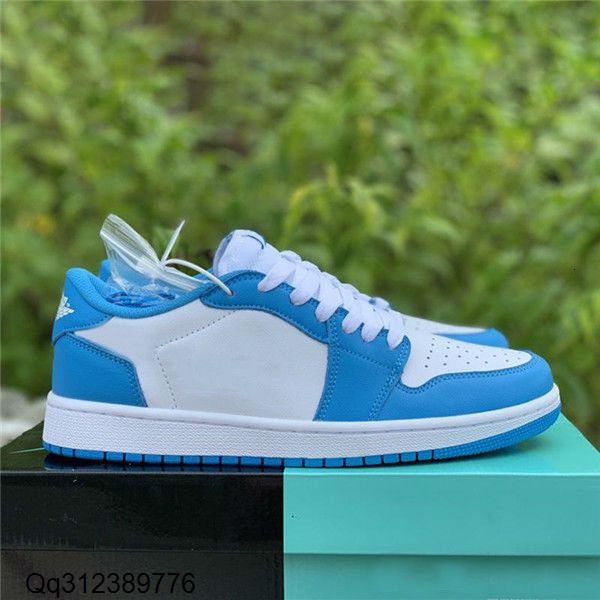 

wholesale sb x 1 low unc womens mens running shoes dark powder blue white 1s designer basketball sneakers